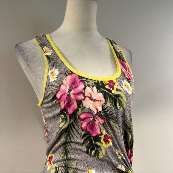 Vera Wang Tropical Floral print Sleeveless asymmetrical Dress Size extra small - Picture 3 of 15